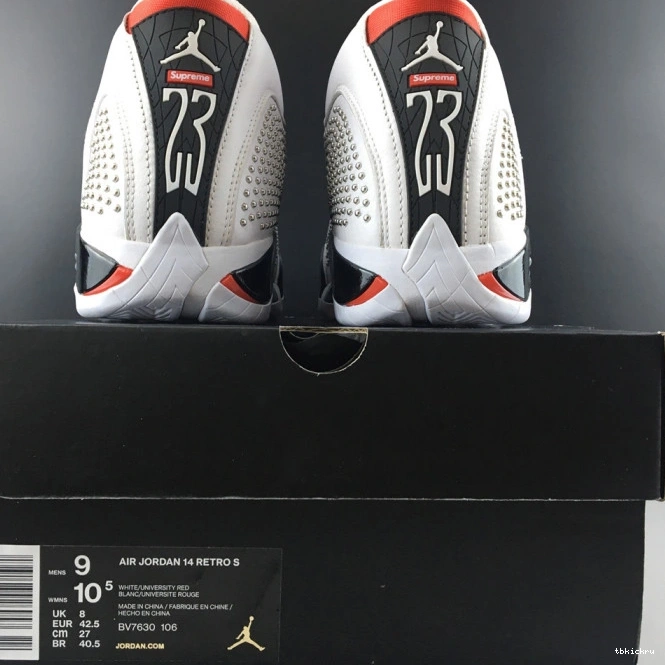 Cheap TBkick BV7630-106 Retro Air 14 White Jordan 0711